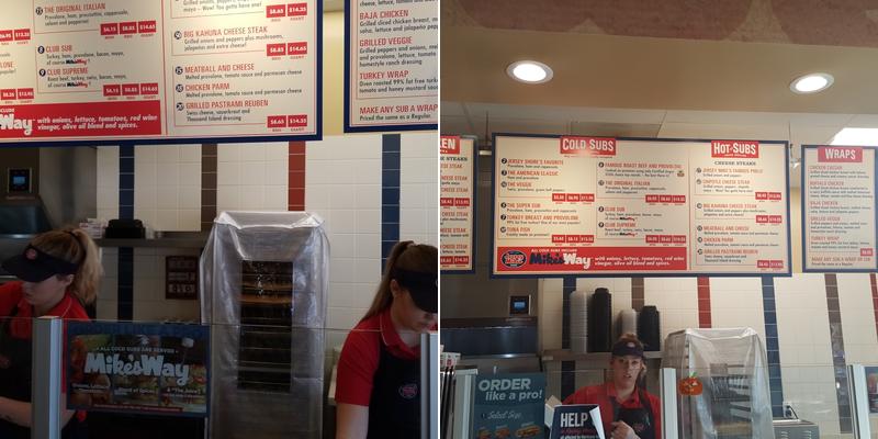 Jersey Mike's Subs Menu