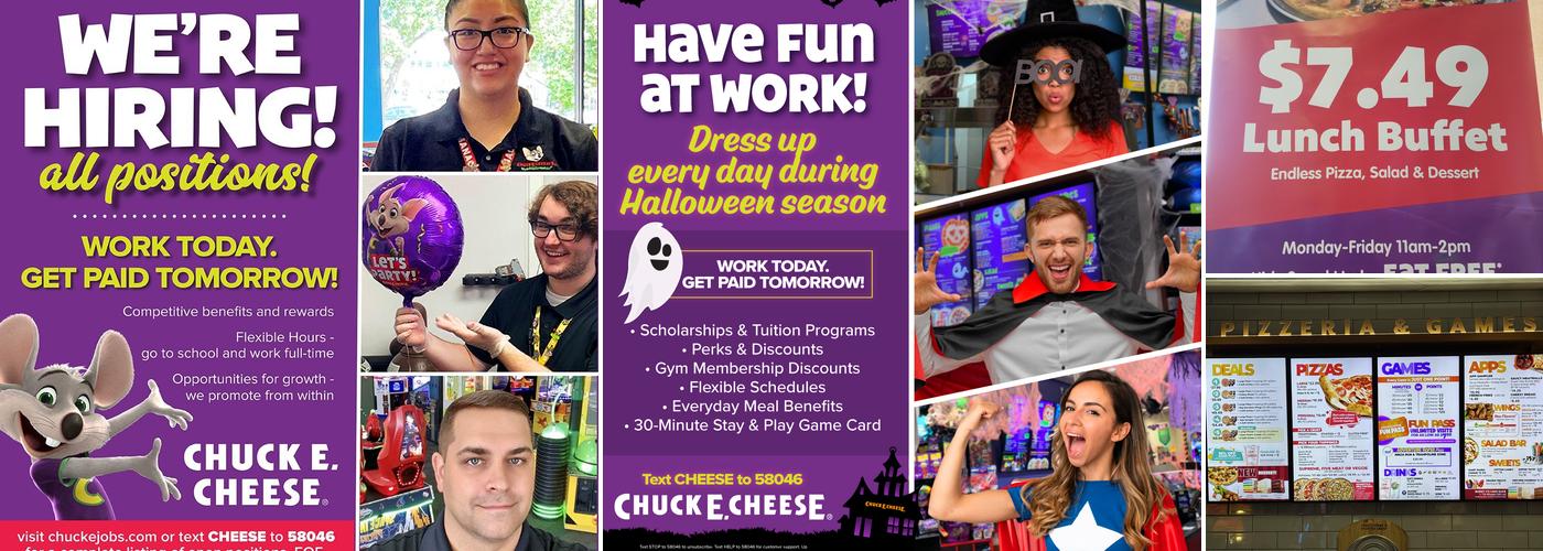 Chuck E. Cheese Menu