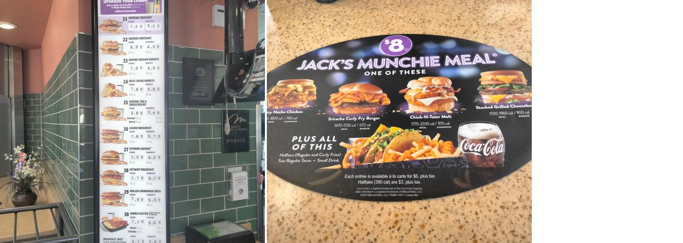 Jack In The Box Menu