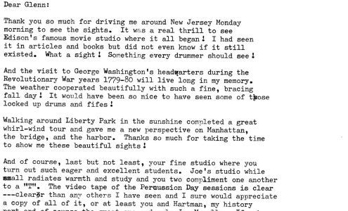 New Jersey School-Percussion