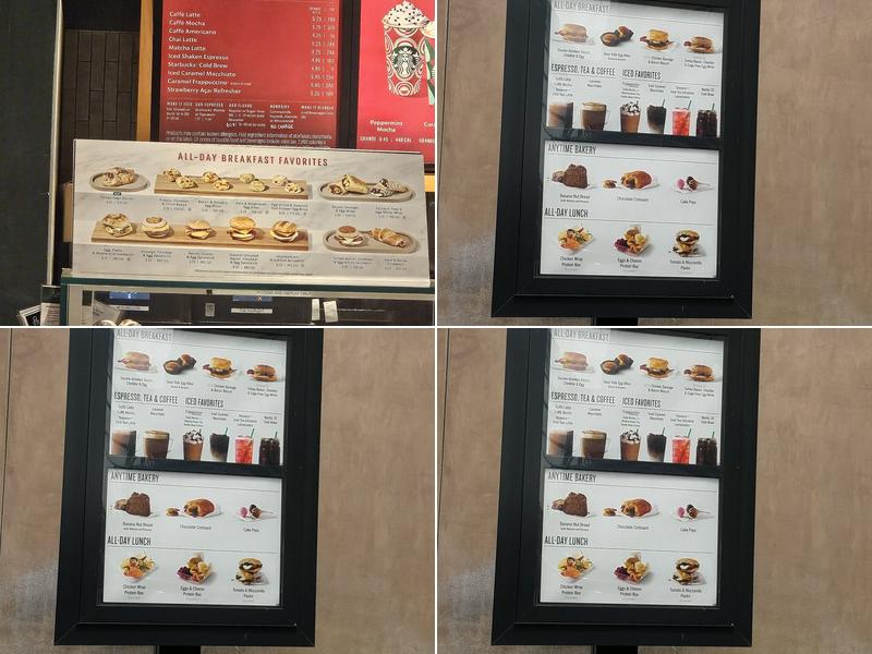 Starbucks Menu