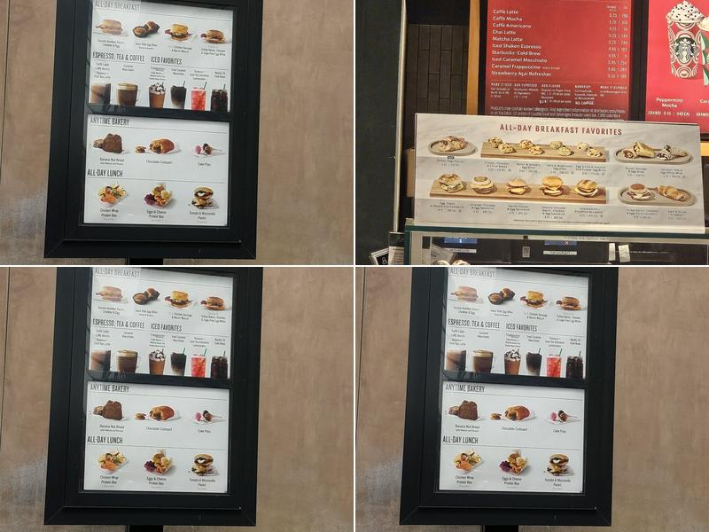 Starbucks Menu