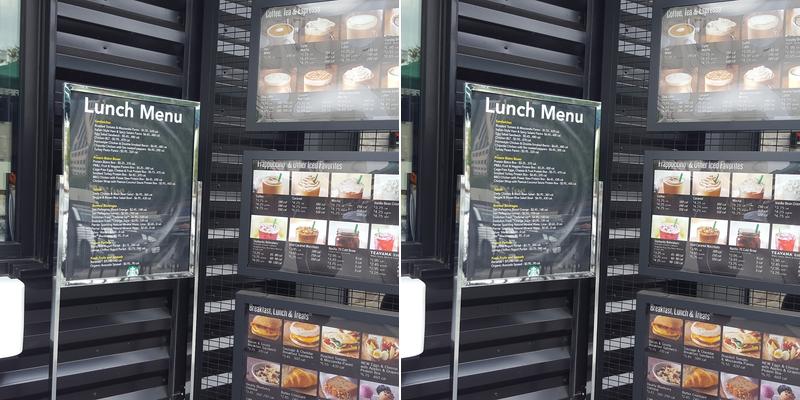 Starbucks Menu