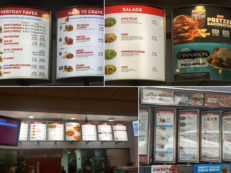 Wendy's Menu