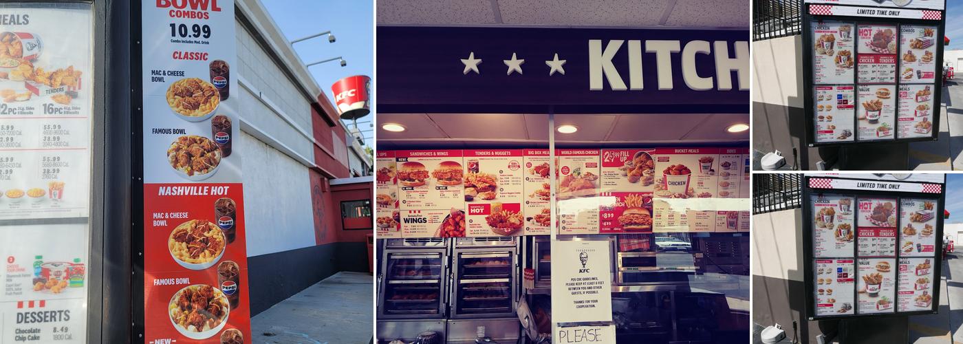 KFC Menu