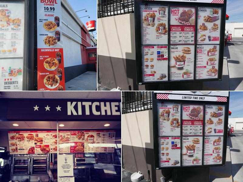 KFC Menu