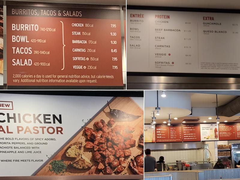 Chipotle Mexican Grill Menu