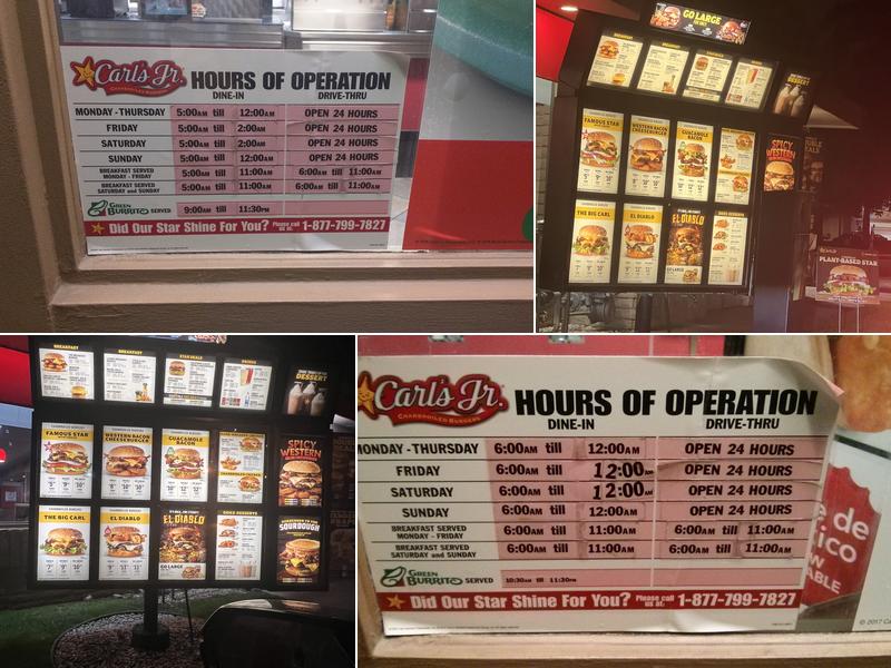Carl’s Jr. Menu