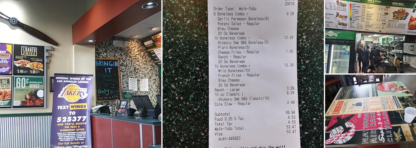 Wingstop Menu