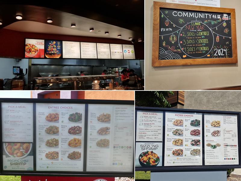 Panda Express Menu