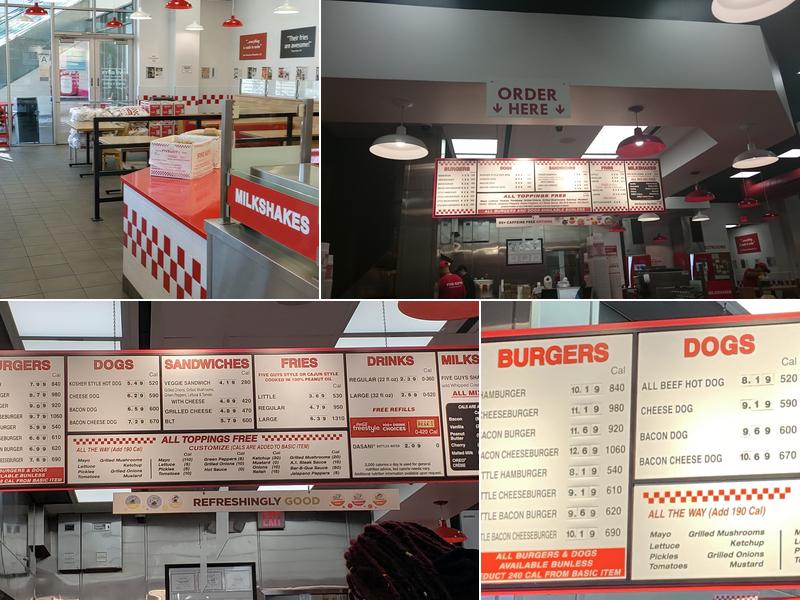 Five Guys Menu