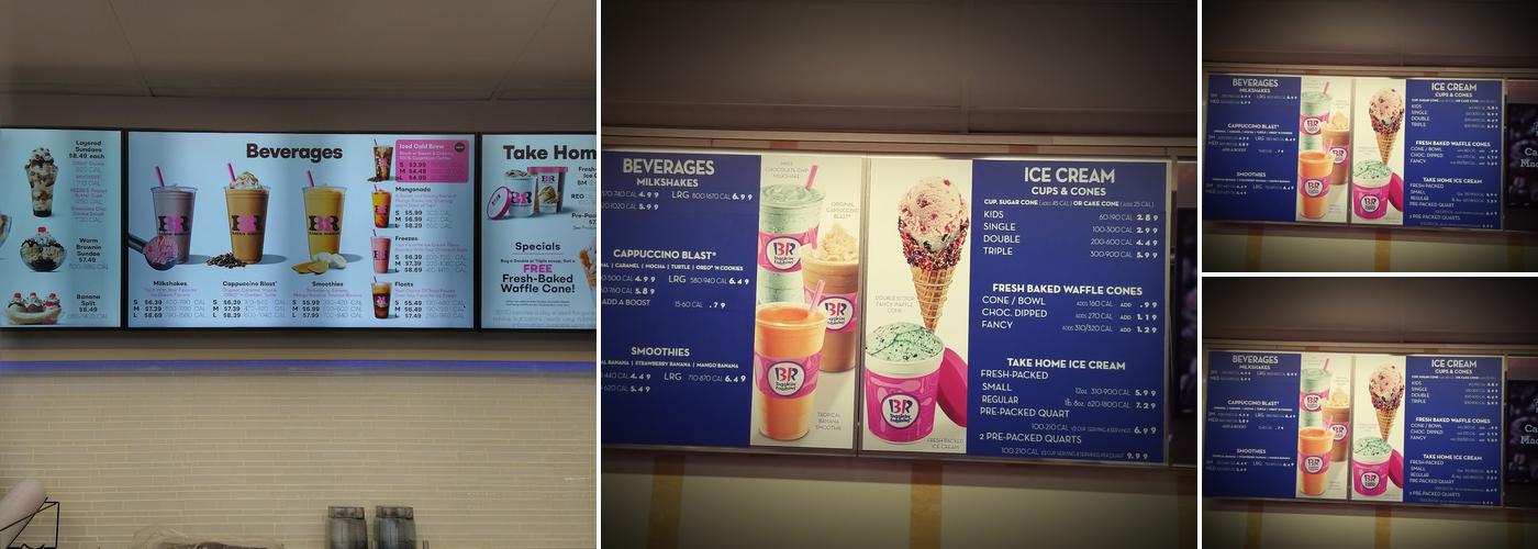 Baskin-Robbins Menu