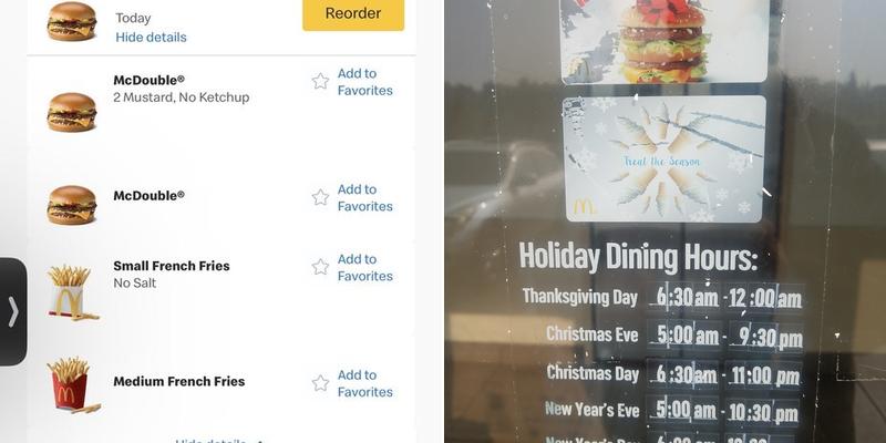 McDonald's Menu