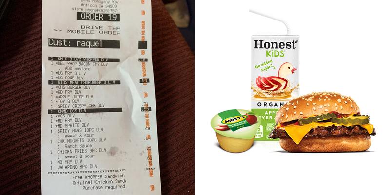 Burger King Menu