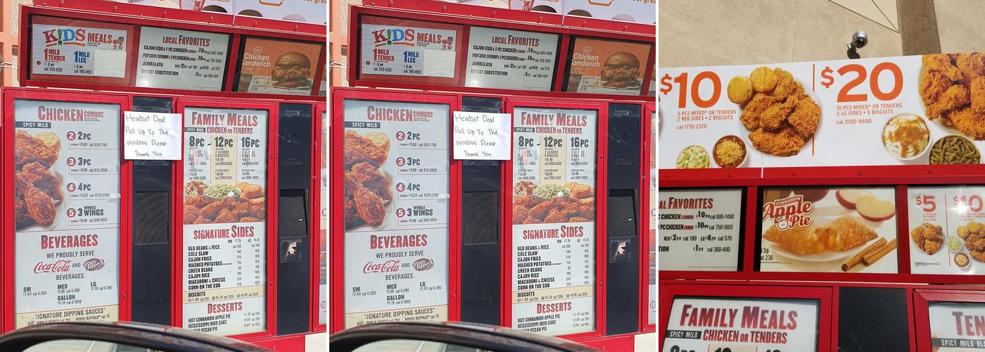 Popeyes Louisiana Kitchen Menu