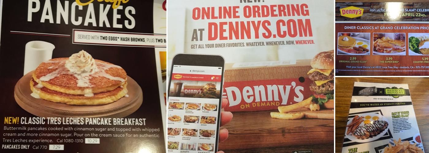 Denny's Restaurant Menu
