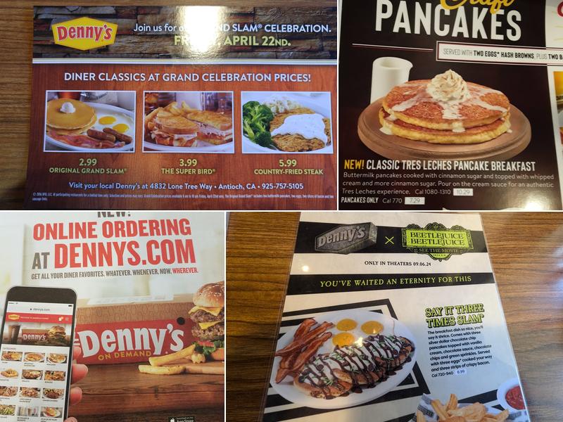 Denny's Restaurant Menu