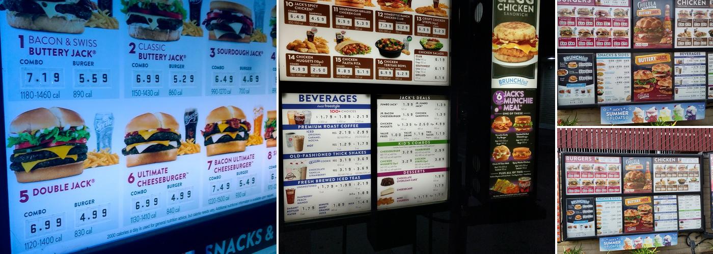 Jack In The Box Menu