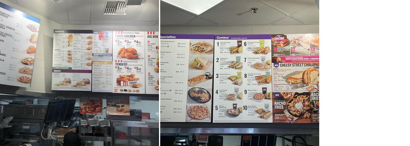 KFC Menu