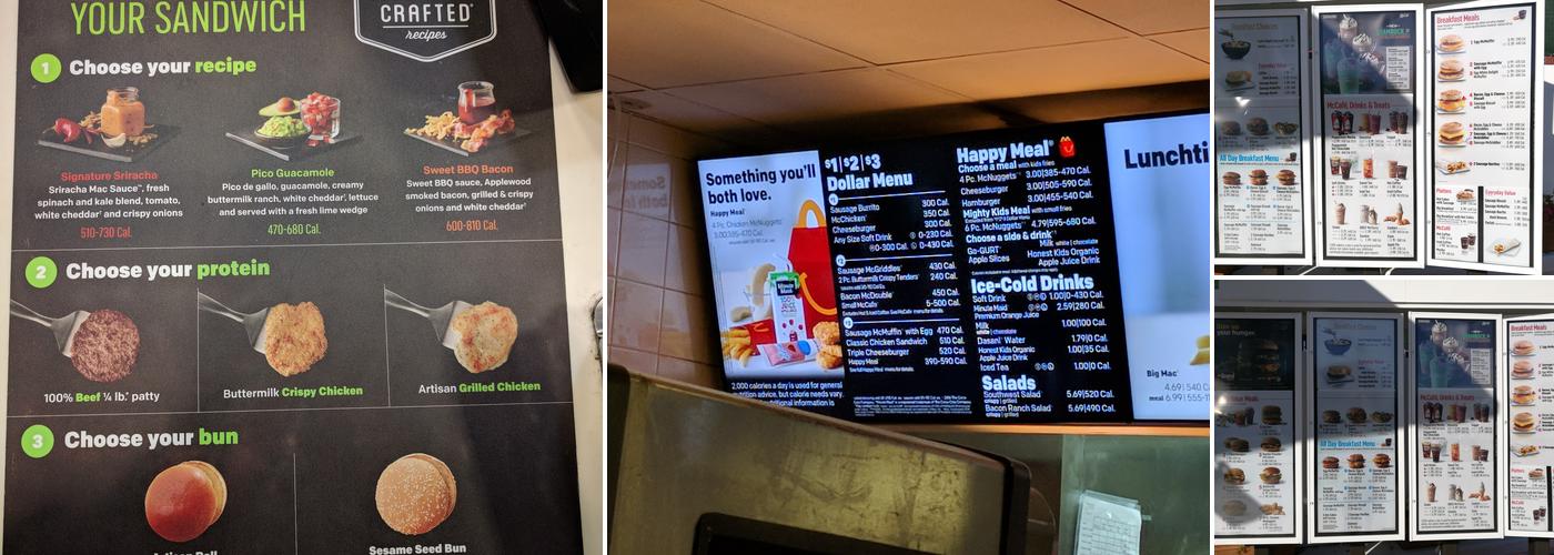 McDonald's Menu