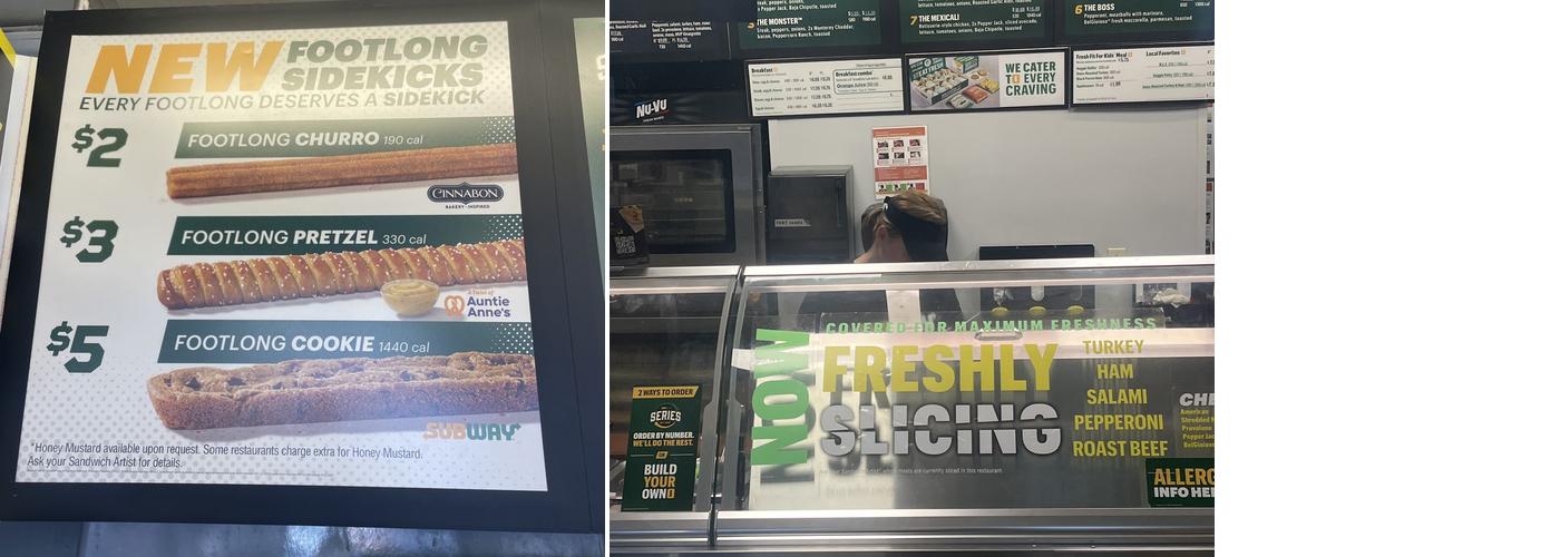 Subway Menu