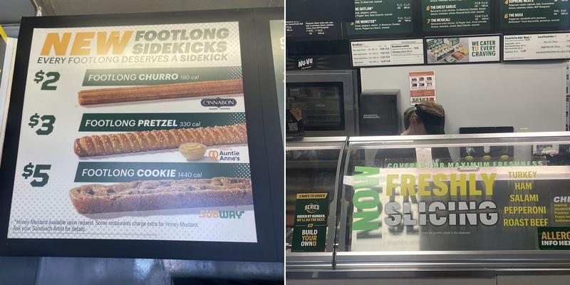Subway Menu