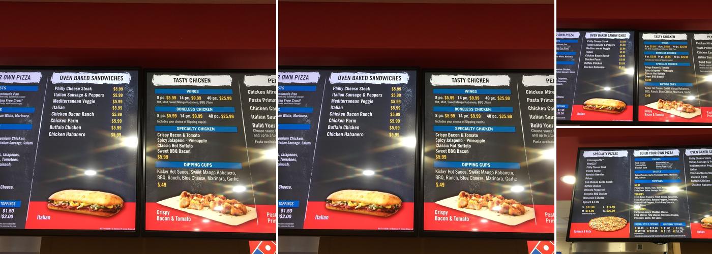 Domino's Pizza Menu