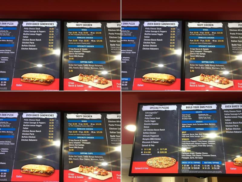 Domino's Pizza Menu
