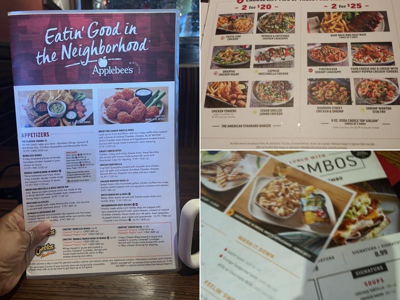 Applebee's Grill + Bar Menu