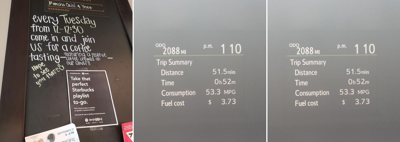 Starbucks Coffee Company Menu