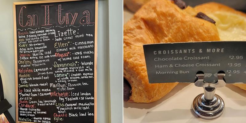 Starbucks Coffee Company Menu