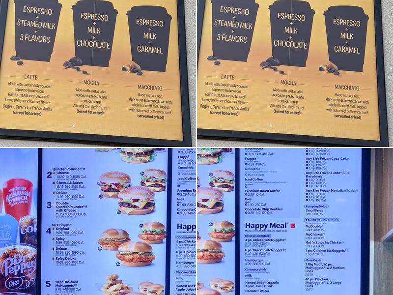 McDonald's Menu