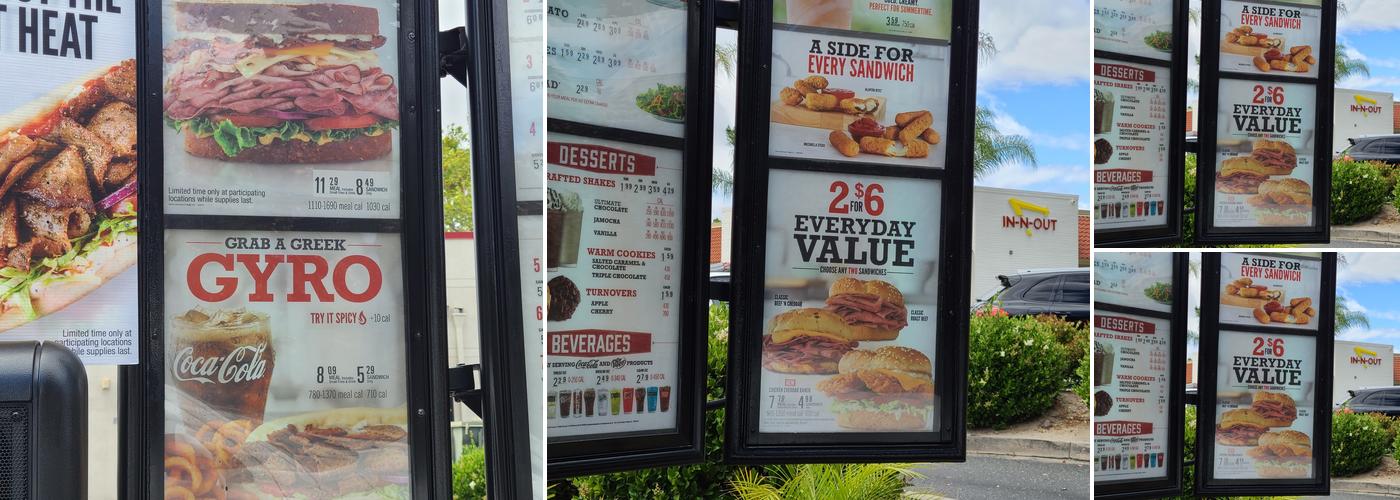 Arby's Menu