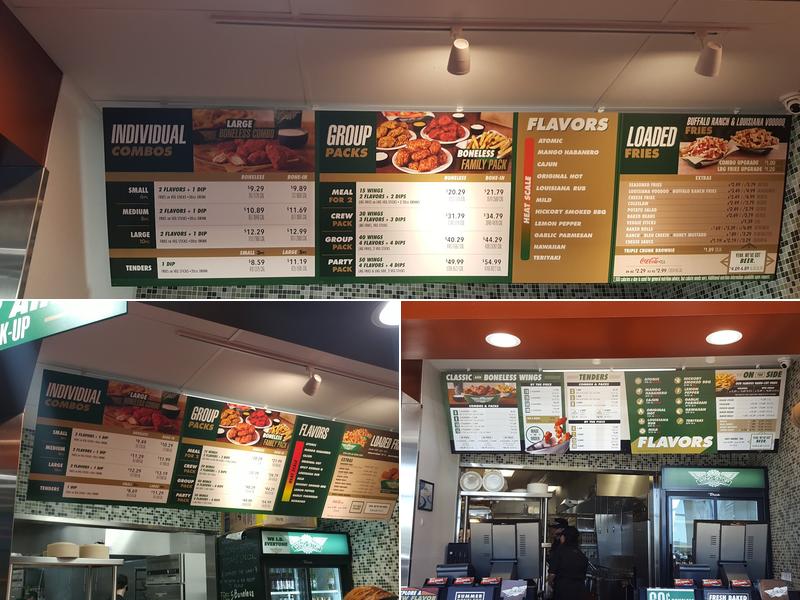 Wingstop Menu