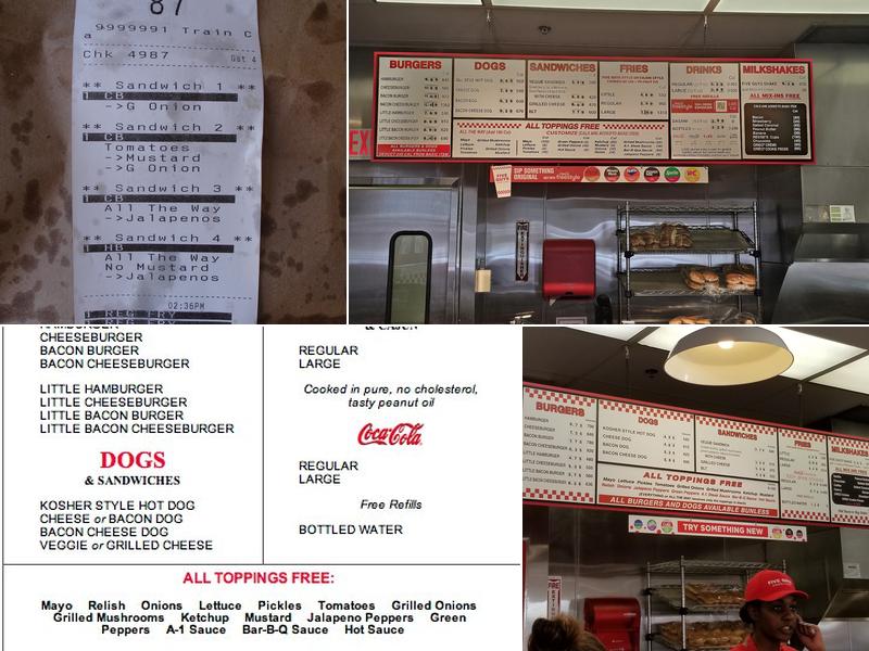 Five Guys Menu