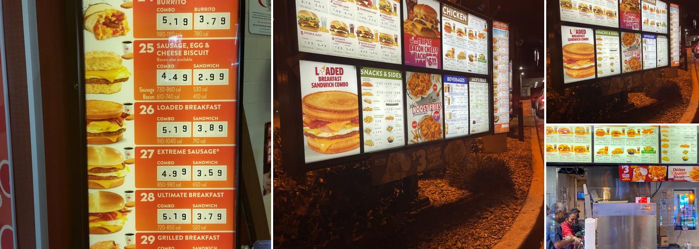 Jack In The Box Menu