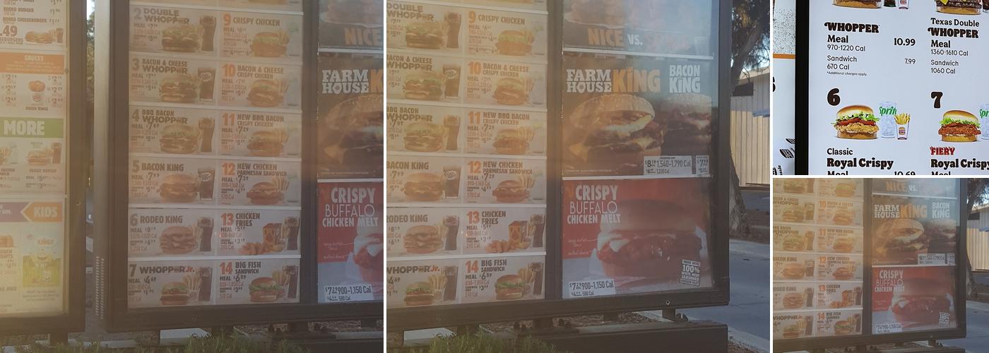 Burger King Menu