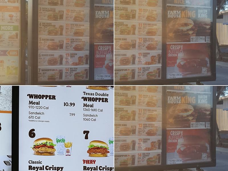 Burger King Menu