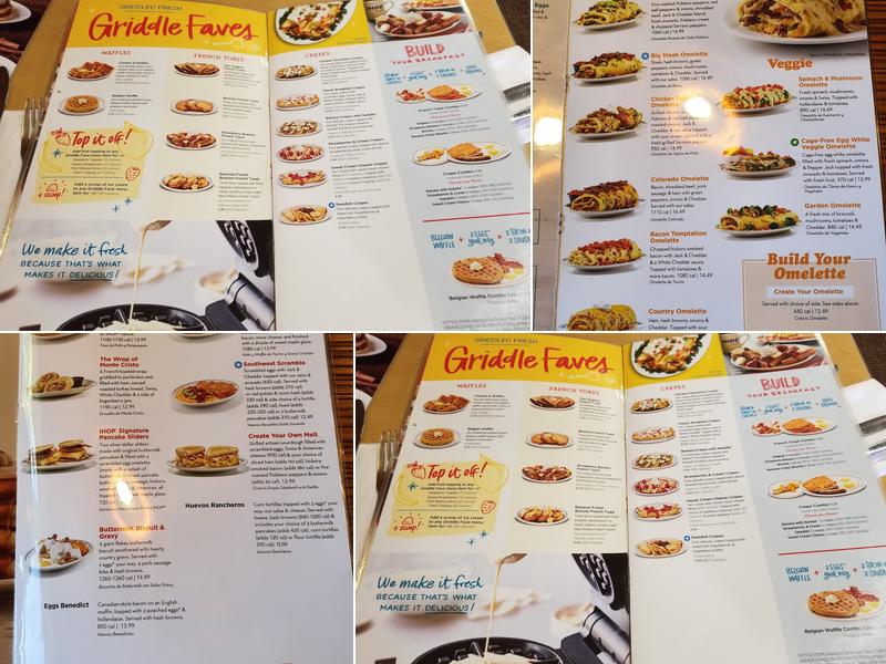 IHOP Menu
