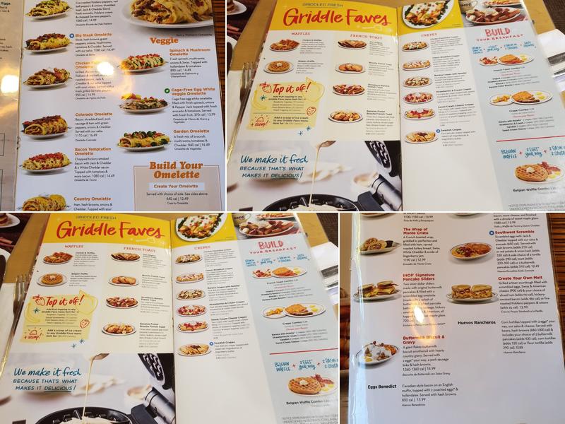 IHOP Menu