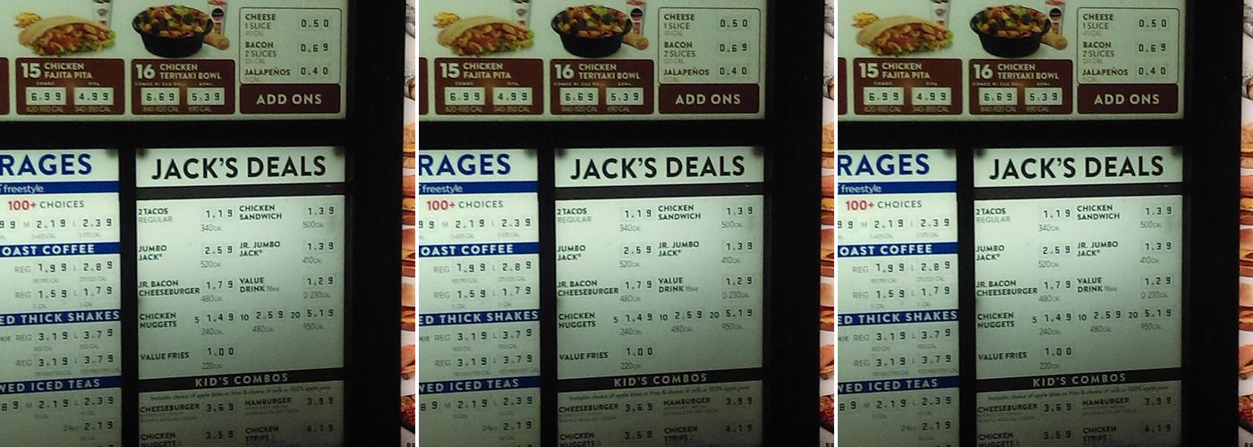 Jack In The Box Menu