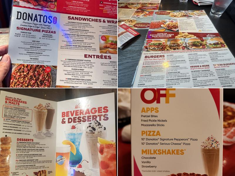 Red Robin Gourmet Burgers and Brews Menu