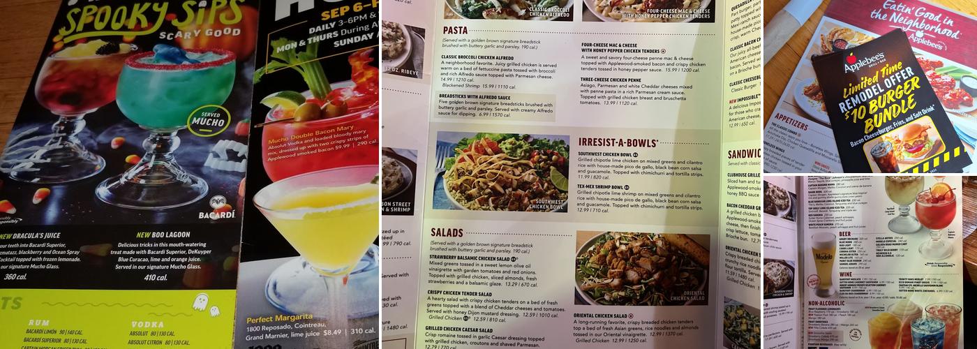 Applebee's Grill + Bar Menu