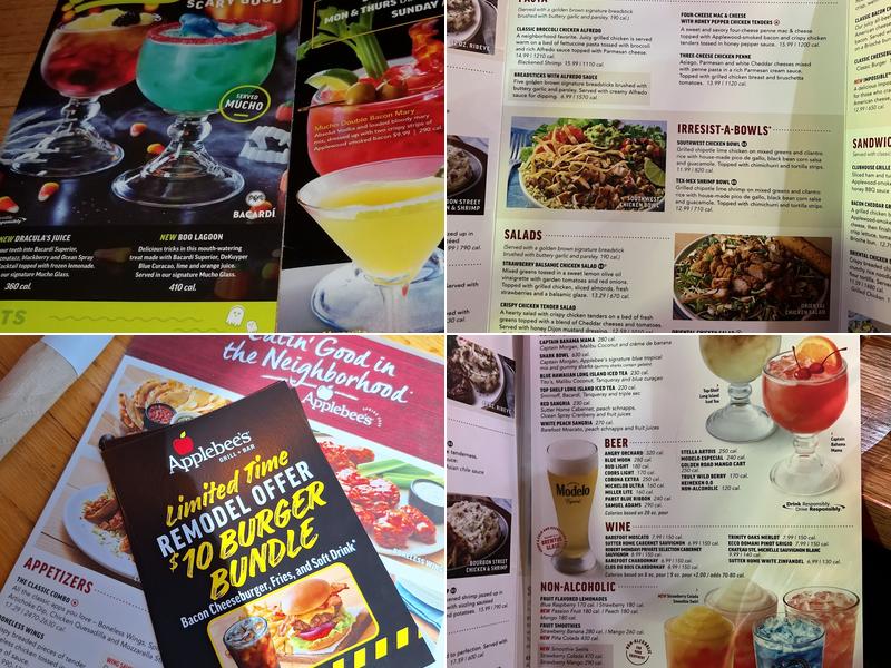 Applebee's Grill + Bar Menu