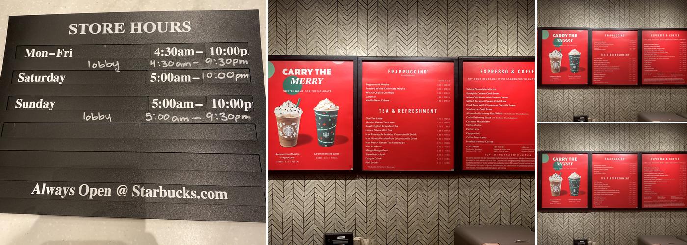Starbucks Coffee Company Menu