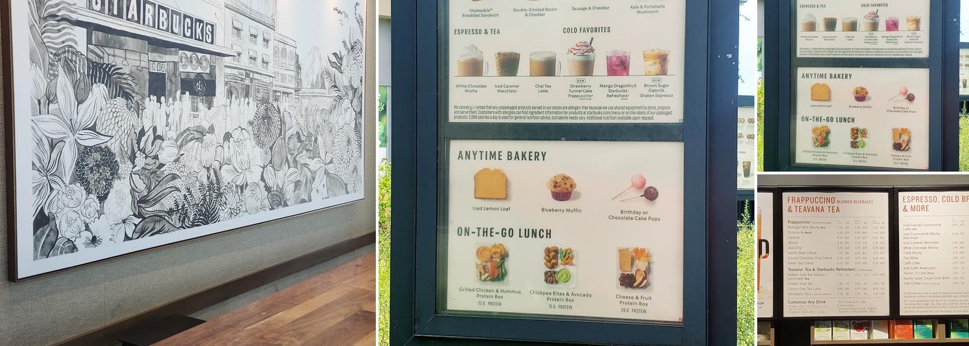 Starbucks Coffee Company Menu