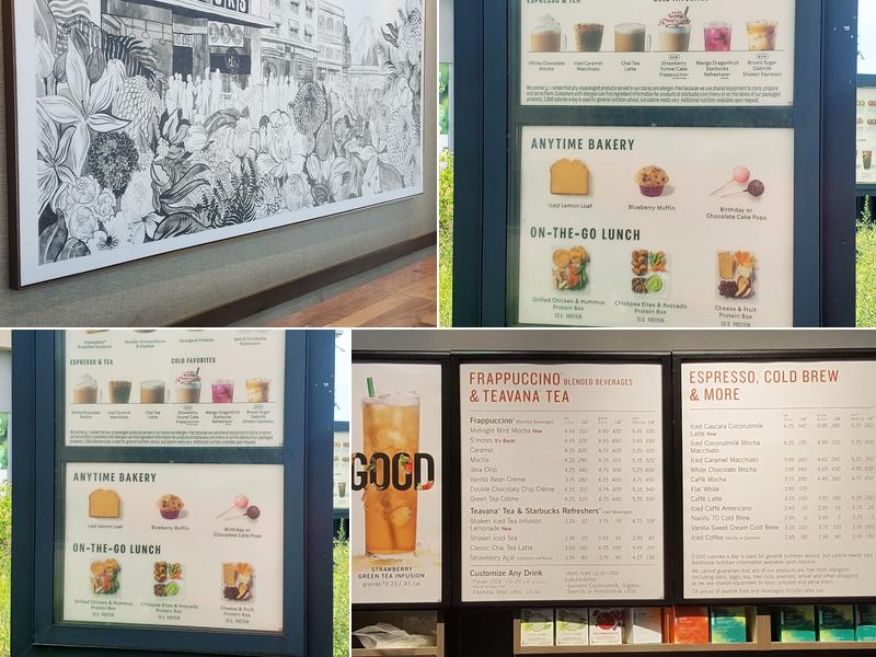 Starbucks Menu