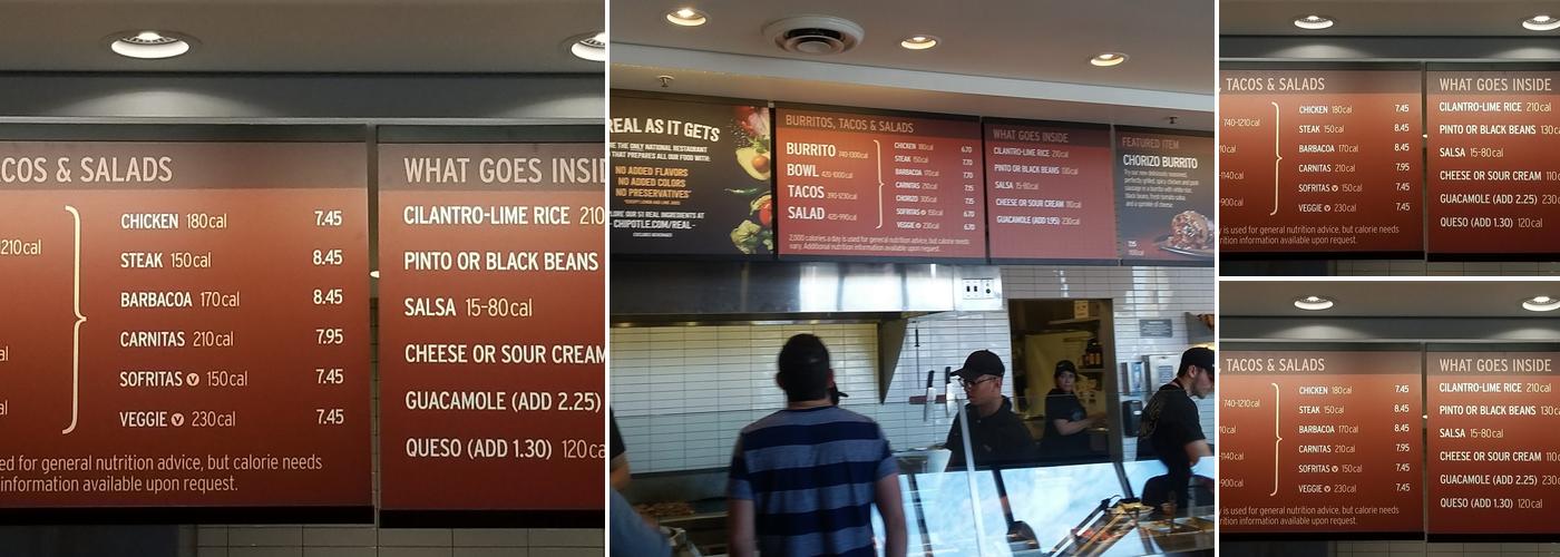Chipotle Mexican Grill Menu