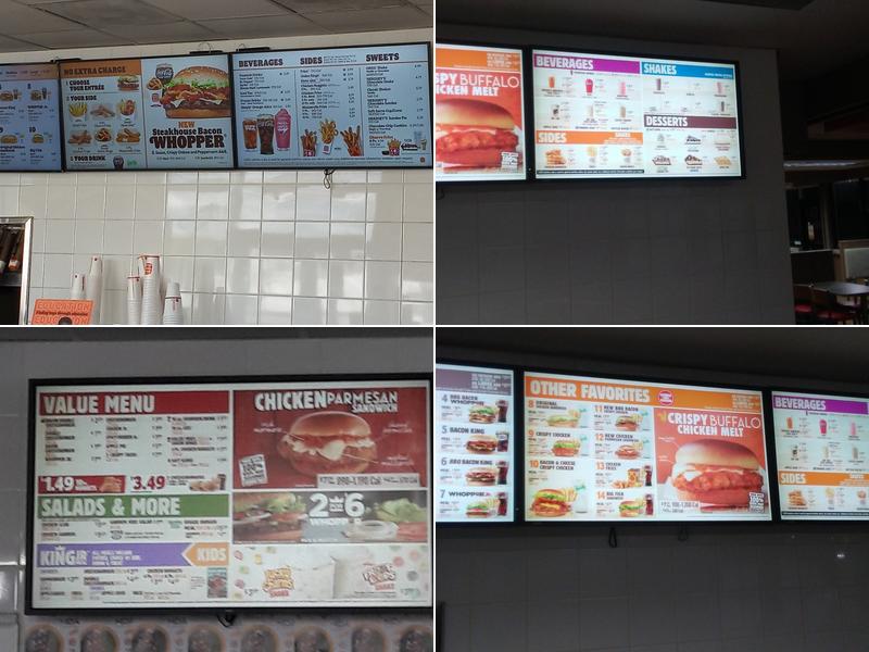Burger King Menu