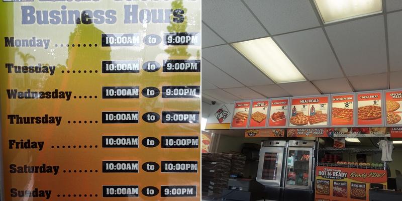 Little Caesars Pizza Menu